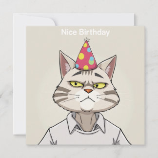 Carte d'anniversaire Nice - Édition Cat
