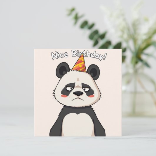 Carte d'anniversaire Nice - Panda Edition (Debout devant)