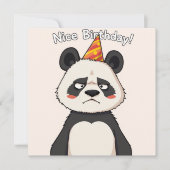 Carte d'anniversaire Nice - Panda Edition (Devant)