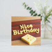 Carte d'anniversaire Nice - Salutation biscornue s (Debout devant)