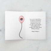 Carte d'anniversaire nièce - Cupcake Princess (Intérieur)