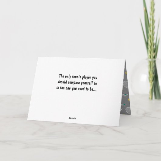 Carte d'anniversaire 🎾 🖤 noir et jaune (Dos)