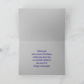 Carte d'anniversaire 🎾 🖤 noir et violet de tenni (Intérieur)