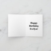 Carte d'anniversaire noire et or (Intérieur)