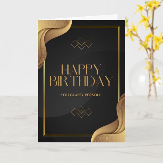Carte d'anniversaire (non)classée (Fleur jaune)