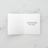 Carte d'anniversaire norvégienne – Gratulerer med (Intérieur)