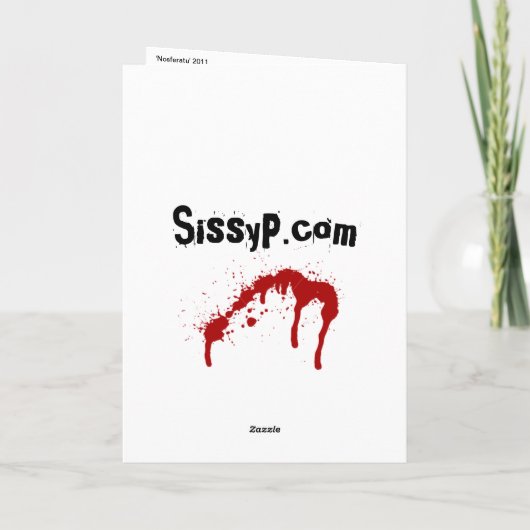 Carte d'anniversaire "Nosferatu" (Dos)