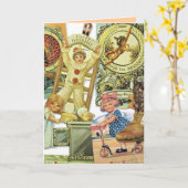 Carte d'anniversaire nostalgique (Fleur jaune)