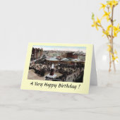 Carte d'anniversaire - Nottingham Goose Fair (Fleur jaune)
