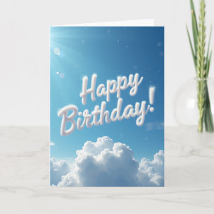 Carte d'anniversaire Nuage Moutonneux