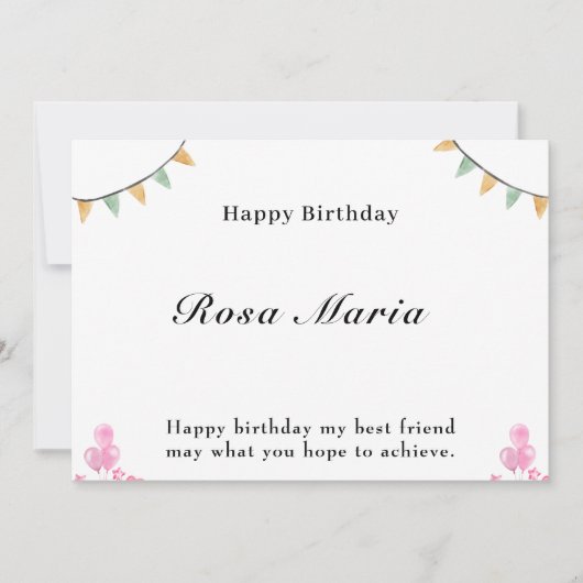 Carte d'anniversaire numérique (Devant)