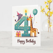 Carte d'anniversaire numéro 4 (Fleur jaune)
