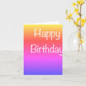 Carte d'anniversaire O.C.D. (Fleur jaune)