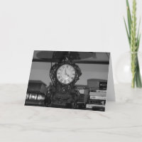 Carte d'anniversaire "Oak Grove Clock"