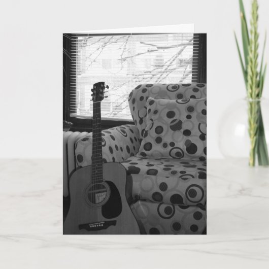 Carte d'anniversaire "Oak Grove Guitar" (Devant)