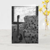 Carte d'anniversaire "Oak Grove Guitar" (Fleur jaune)