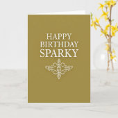 Carte d'anniversaire Ocbre Doré (Fleur jaune)