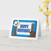 Carte d'anniversaire occidentale (Fleur jaune)