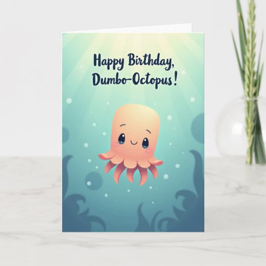 Carte d'anniversaire Océan Joyeux (Devant)