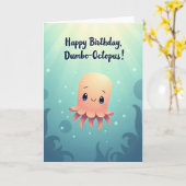 Carte d'anniversaire Océan Joyeux (Fleur jaune)