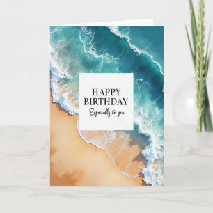 Carte d'anniversaire océan joyeux