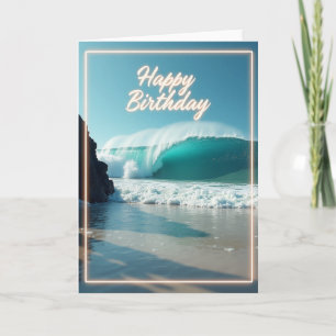 Carte d'anniversaire Océan Majestueux