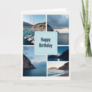 Carte d'anniversaire Océan Serein