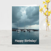 Carte d'anniversaire Ocean Vista (Fleur jaune)