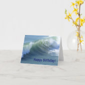 Carte d'anniversaire Ocean Wave pour les amoureux  (Fleur jaune)