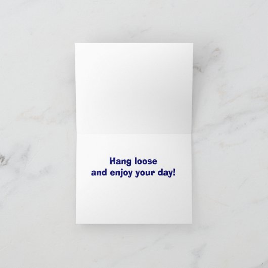 Carte d'anniversaire Ocean Wave pour les amoureux  (Intérieur)