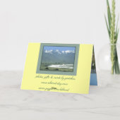 Carte d'anniversaire - Oceanside de Kaikoura, (Dos)