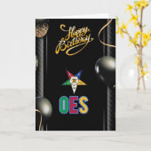 Carte d'anniversaire OES (Fleur jaune)