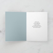 Carte d'anniversaire Oiseau dans un tronc bleu (Intérieur)