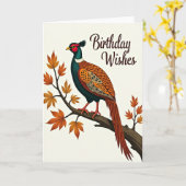 Carte d'anniversaire oiseau de jeu douce (Fleur jaune)