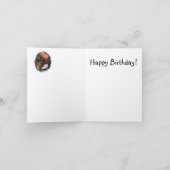 Carte d'anniversaire - oiseau du paradis floral (Intérieur)