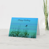 Carte d'anniversaire Oiseau sur un Arbre (Devant)