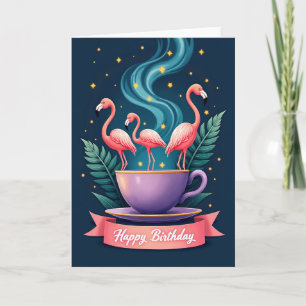 Carte d'anniversaire Oiseaux Étoilés