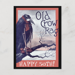 Carte d'anniversaire Old Crow