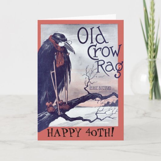 Carte d'anniversaire Old Crow (Devant)