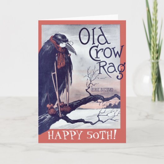 Carte d'anniversaire Old Crow (Devant)