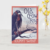Carte d'anniversaire Old Crow (Fleur jaune)