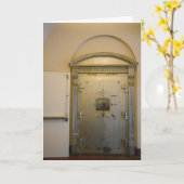 Carte d'anniversaire "Old Hotel Doors" (Fleur jaune)