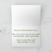 Carte d'anniversaire "Olives noires et vertes" (Intérieur)