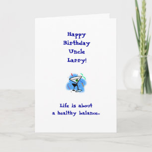 Carte d'anniversaire oncle