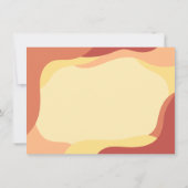 Carte d'anniversaire ondulée des années 70 chaude (Dos)