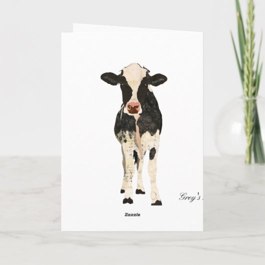 Carte d'anniversaire Onyx et Vache d'Ivoire (Dos)