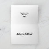 Carte d'anniversaire - Opéra, Stockholm, Suède (Intérieur)