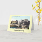 Carte d'anniversaire - Opéra, Stockholm, Suède (Fleur jaune)