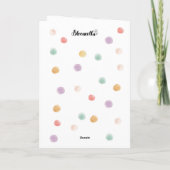 Carte d'anniversaire orange – Faisons rentrer un p (Dos)