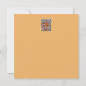 Carte d'anniversaire Orange Gecko Flat (Dos)